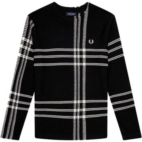 Sweat-shirt Maglione Tartan Nero - Fred Perry - Modalova