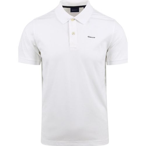 T-shirt Polo Piqué Rugger Blanche - Gant - Modalova