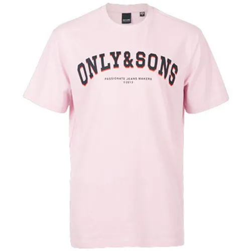 T-shirt TEE SHIRT ONSLOGO REG SPRING - WINSOME ORCHID - L - Only & Sons - Modalova