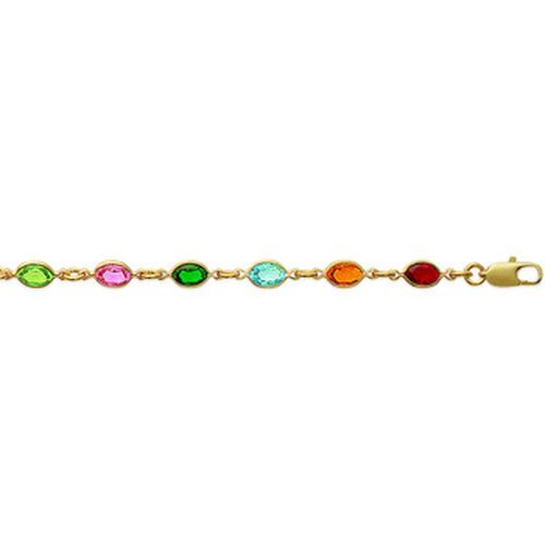Bracelets Bracelet plaqué or cristaux multicolores - Brillaxis - Modalova