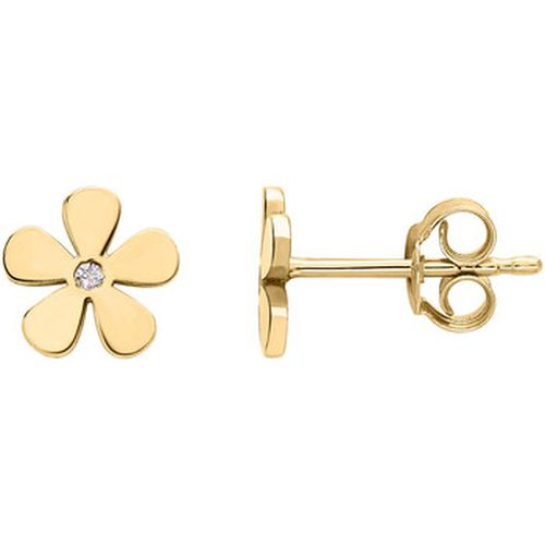 Boucles oreilles Boucles d'oreilles motif fleur or oxydes - Brillaxis - Modalova