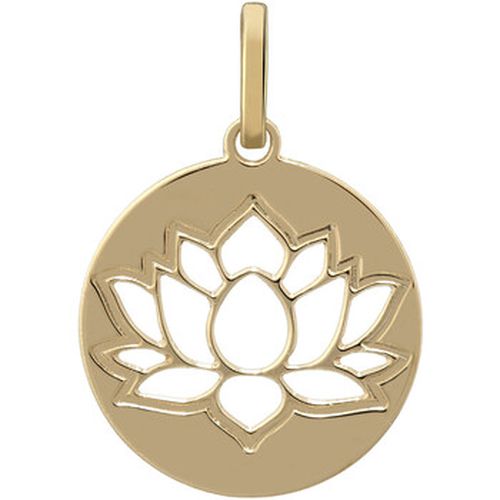 Pendentifs Médaille or 18 carats fleur de lotus ajourée - Brillaxis - Modalova