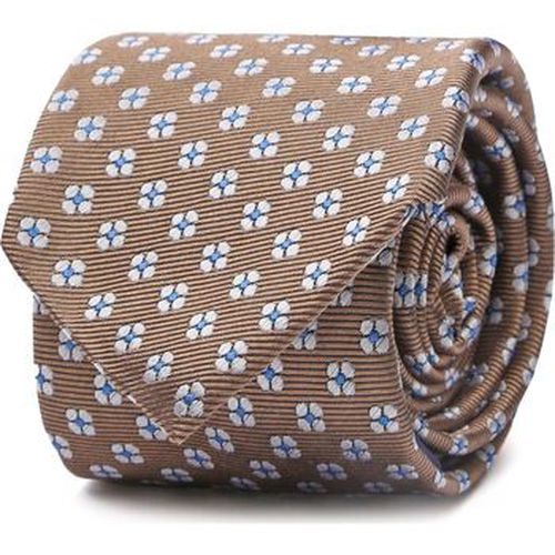 Cravates et accessoires Cravate Soie Fleurs Taupe - Suitable - Modalova