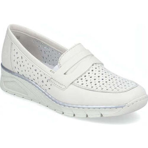 Mocassins white casual closed loafers - Rieker - Modalova