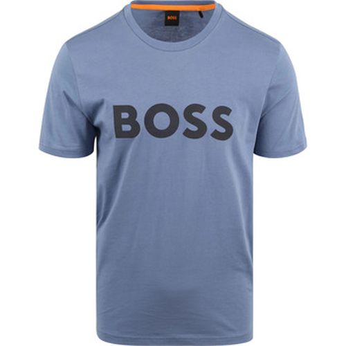 T-shirt BOSS T-shirt Logo Bleu - BOSS - Modalova