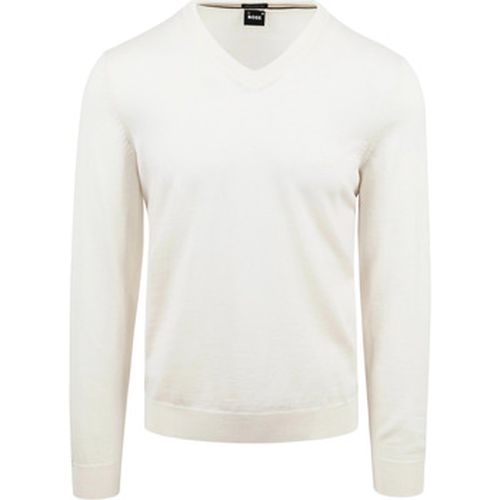 Sweat-shirt Pull Baram Blanc Cassé - BOSS - Modalova