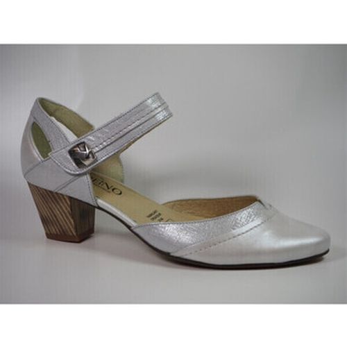 Chaussures escarpins olebace escarpins cuir bride velcro silver - Geo Reino - Modalova