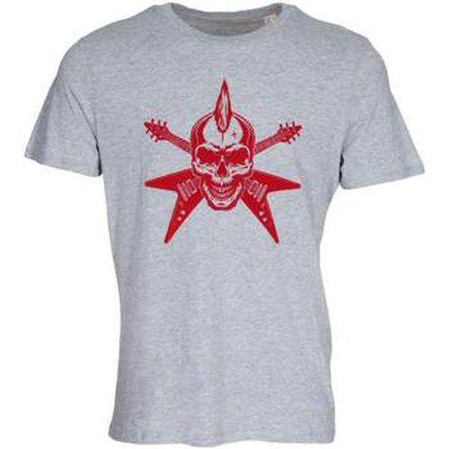 T-shirt T-shirt gris chiné "punk" en coton bio - Harrington - Modalova