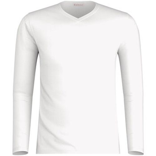 T-shirt Tee-shirt col V manches longues Pur coton - Eminence - Modalova