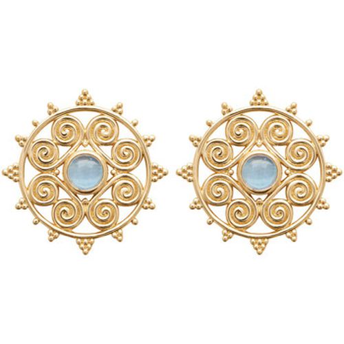 Boucles oreilles Boucles d'oreilles agate bleue - Brillaxis - Modalova