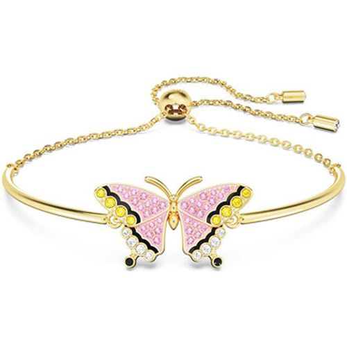 Bracelets Bracelet Idyllia Papillon rose et doré - Swarovski - Modalova