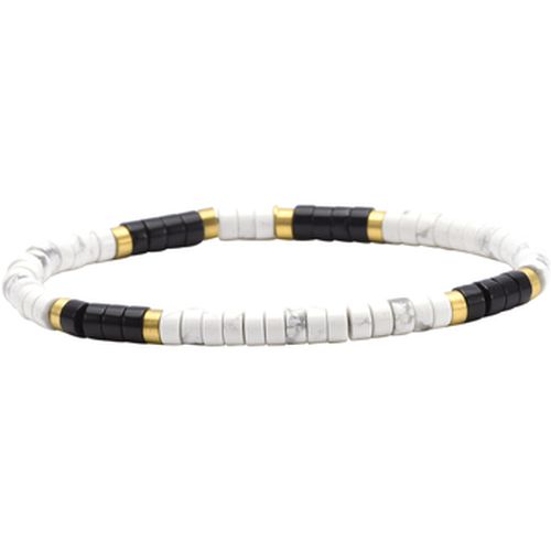 Bracelets Bracelet Perles Heishi 4mm Agate Noire -Large-20cm - Sixtystones - Modalova