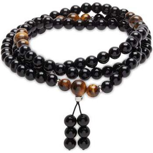 Bracelets Bracelet Mala Bouddhiste en Obsidienne et Oeil de Tigre - Karma Yoga Shop - Modalova