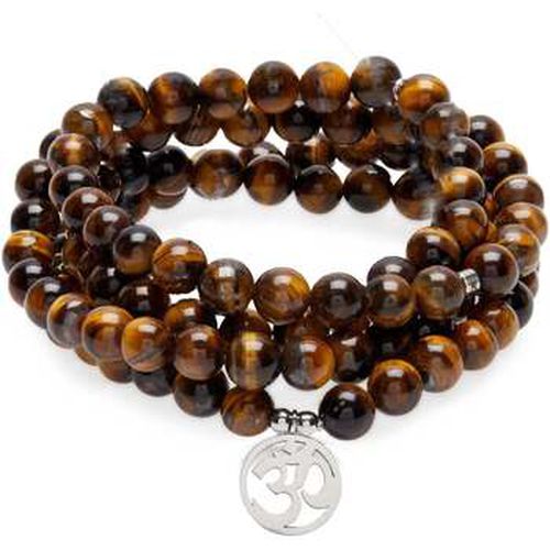 Bracelets Bracelet Mala "OM" de 108 perles en Oeil de Tigre - Karma Yoga Shop - Modalova