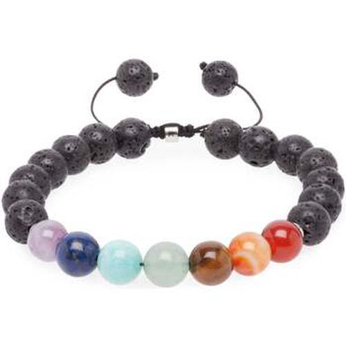 Bracelets Bracelet "Guérison des 7 chakras" en Pierre de Lave - Ajustable - Karma Yoga Shop - Modalova
