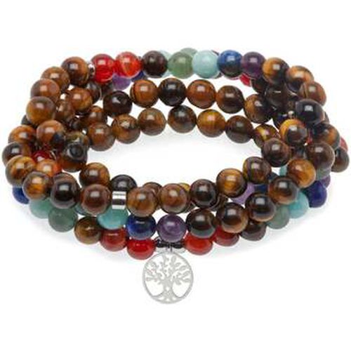 Bracelets Bracelet mala 7 Chakras de Guérison en Oeil de Tigre - Karma Yoga Shop - Modalova