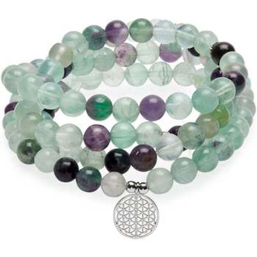Bracelets Bracelet Mala "Génie" de 108 perles en Fluorite Arc-en-Ciel - Karma Yoga Shop - Modalova