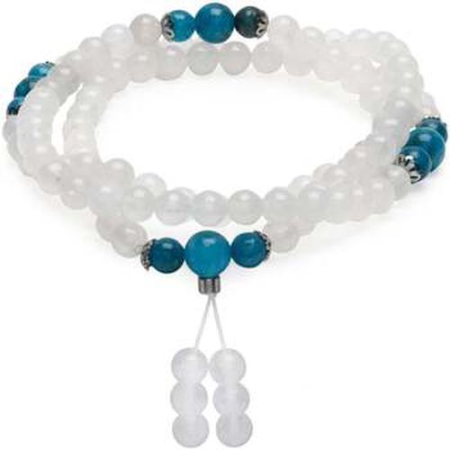 Bracelets Bracelet Mala "Guan Yin" en Pierre de Lune et Apatite Bleue - Karma Yoga Shop - Modalova