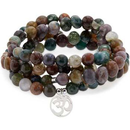 Bracelets Bracelet Mala "Chanceuse" de 108 perles en Agate Indienne - Karma Yoga Shop - Modalova