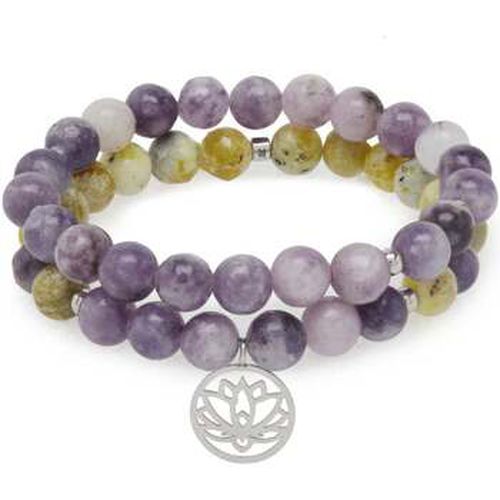 Bracelets Bracelet Double "Anti-Stress" en Lépidolite et Serpentine - Karma Yoga Shop - Modalova