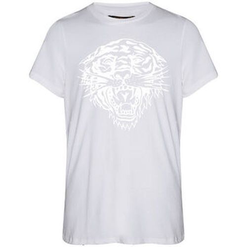T-shirt Tiger glow tape crop tank top white - Ed Hardy - Modalova