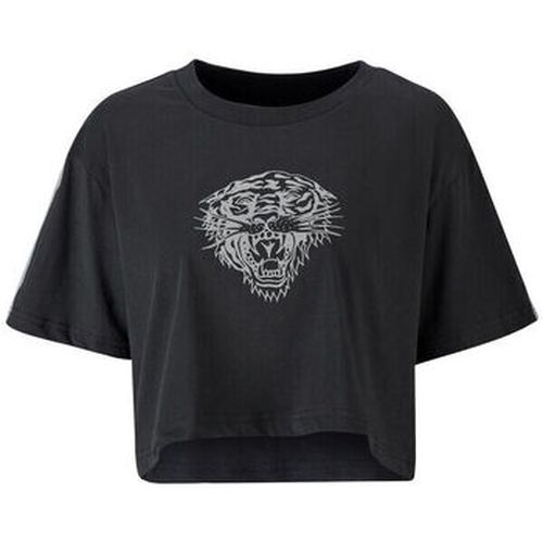 T-shirt Tiger glow crop top black - Ed Hardy - Modalova