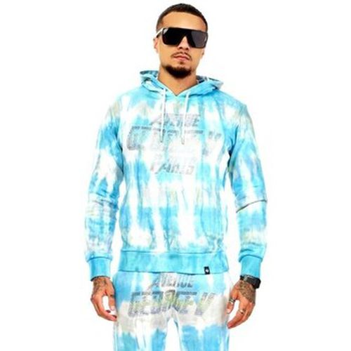 Sweat-shirt GEORGE V - Sweat à capuche tie and dye - bleu ciel - Avenue George V - Modalova