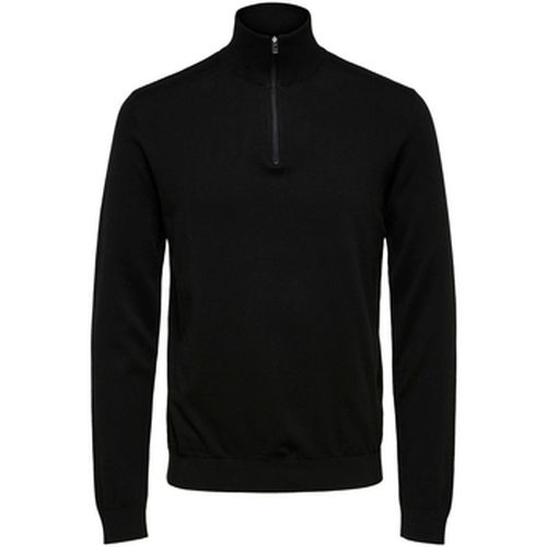 Sweat-shirt Berg Half Zip Cardigan Zwart - Selected - Modalova