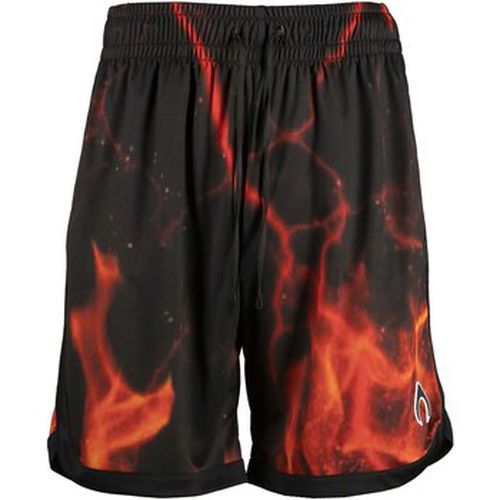 Short Shorts With Flames Red Print - Nytrostar - Modalova