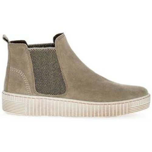 Bottines Bottine Chelsea en velours à talon compensé plat - Gabor - Modalova