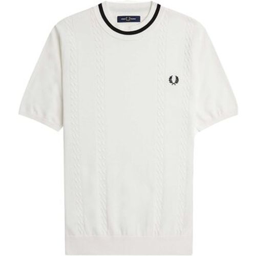T-shirt Fp Cable Knit Crew Neck T-Shirt - Fred Perry - Modalova