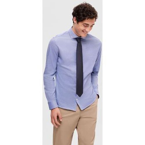 Chemise 16090208 SLIM BOND-CASFMERE BLUE - Selected - Modalova