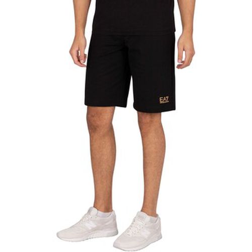 Short Logo Sweat Shorts - Emporio Armani EA7 - Modalova