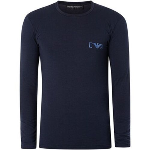 Pyjamas / Chemises de nuit T-shirt à manches longues avec logo Lounge Chest - Emporio Armani - Modalova