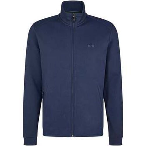 Polaire Sweat zippé à col montant marine en coton bio - BOSS - Modalova