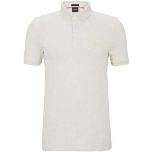 T-shirt Polo ajusté clair en coton stretch - BOSS - Modalova