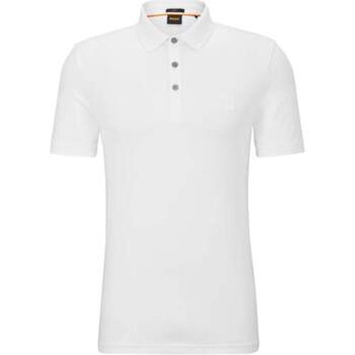 T-shirt Polo ajusté en coton stretch - BOSS - Modalova