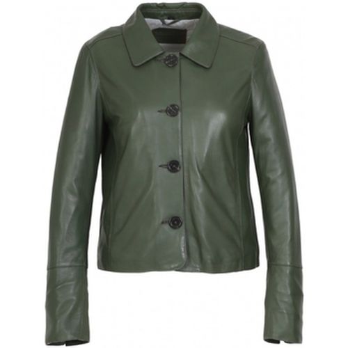 Blouson Veste en cuir Leslie Ref 59400 Kaki - Oakwood - Modalova