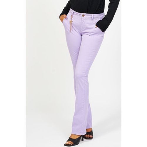 Pantalon Pantalon lilas 4 poches avec pendentif - Fracomina - Modalova