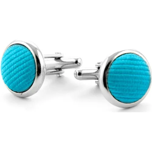 Boutons de manchettes Bouton de Manchette Soie Turquoise F24 - Suitable - Modalova