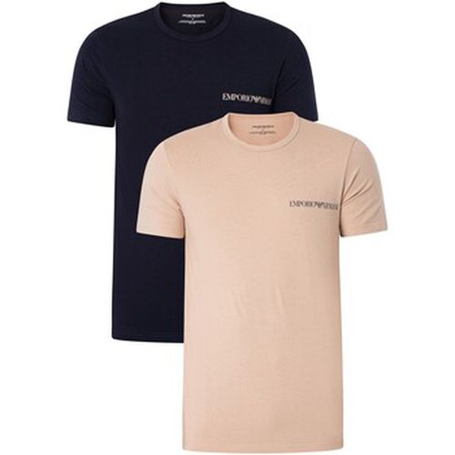 T-shirt - Tee-shirt X2 - beige marine - Emporio Armani - Modalova