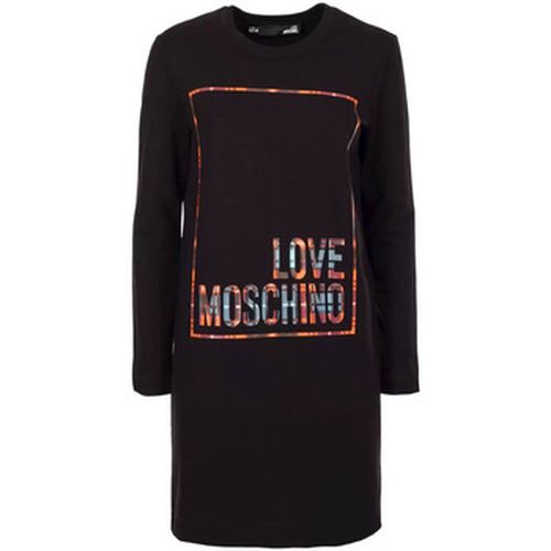 Sweat-shirt robe courte en polaire - Love Moschino - Modalova