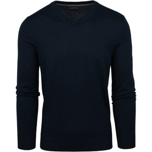 Sweat-shirt Pullover à col en V Merino Navy - Suitable - Modalova