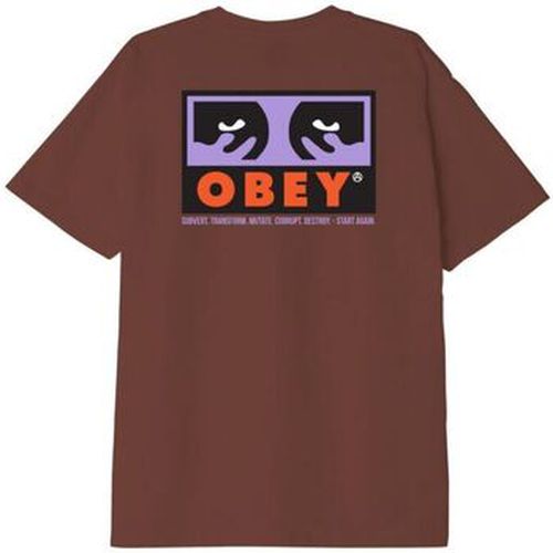 T-shirt T-shirt Subvert Heavyweight Sepia - Obey - Modalova