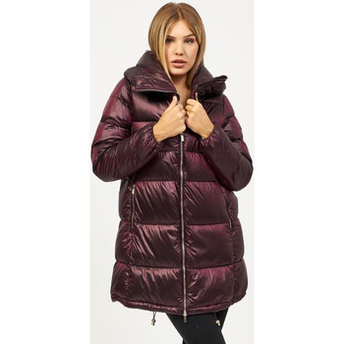 Manteau Veste matelassée à capuche violette - Yes Zee - Modalova