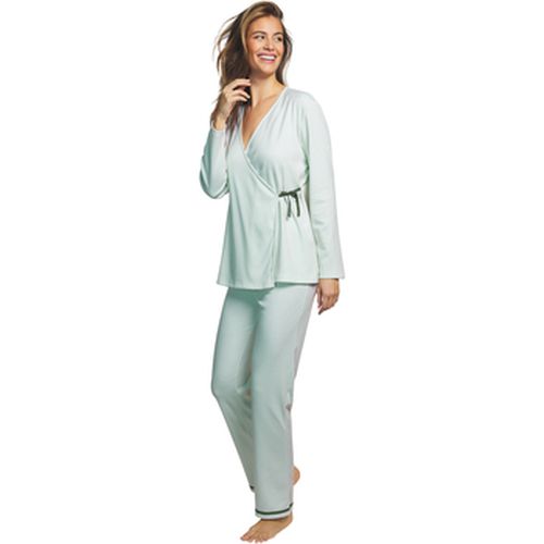 Pyjamas / Chemises de nuit Pyjama pantalon haut cache-coeur manches longues Rayas - Selmark - Modalova