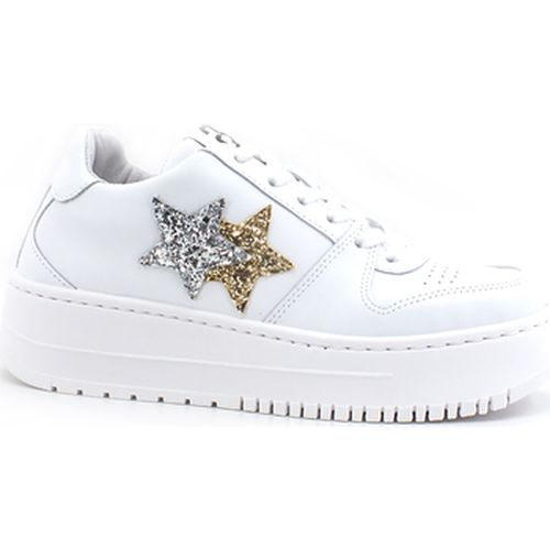 Bottines Sneaker 2 Stair Stelle Glitter Bianco Oro Argento 2SD3271 - Balada - Modalova