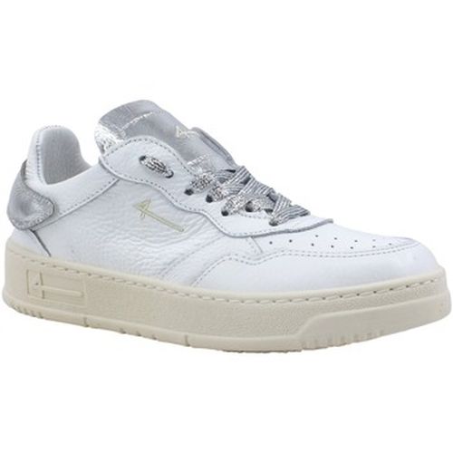 Bottines Sneaker Low Max Donna Bianco Lamè Argento X92 - Fourline - Modalova