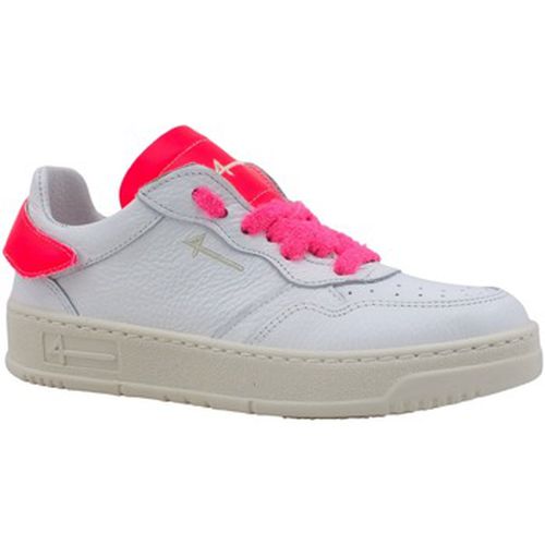 Chaussures Sneaker Low Max Donna Bianco Rosa Fluo X81 - Fourline - Modalova