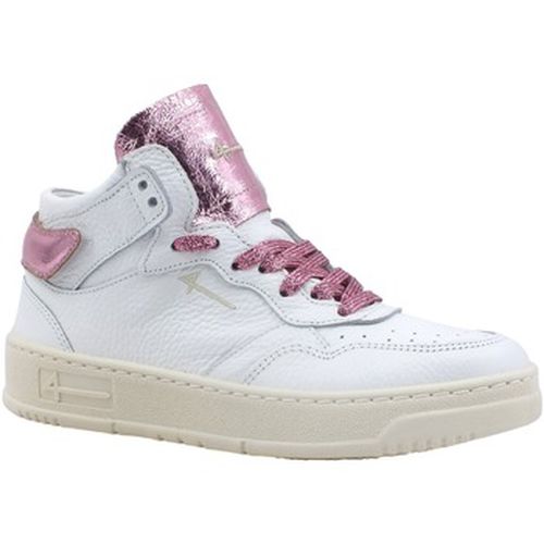 Bottines Sneaker Mid Max Donna Bianco Lamè Rosa X109 - Fourline - Modalova